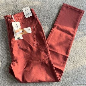 Hyper-stretch mid-rise skinny jean